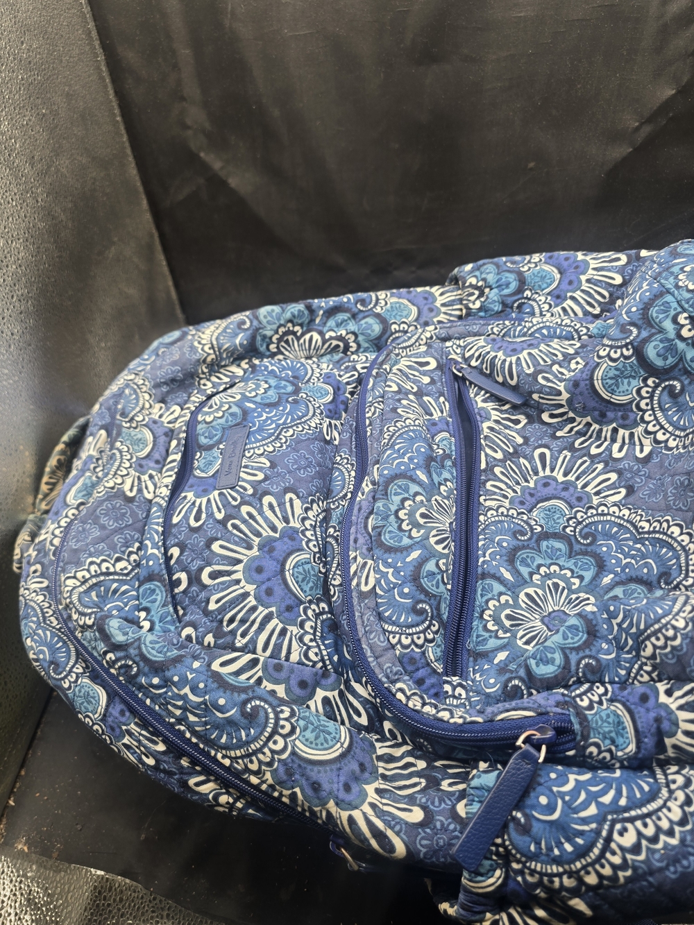 Vera Bradley Blue Floral Quilted Backpack